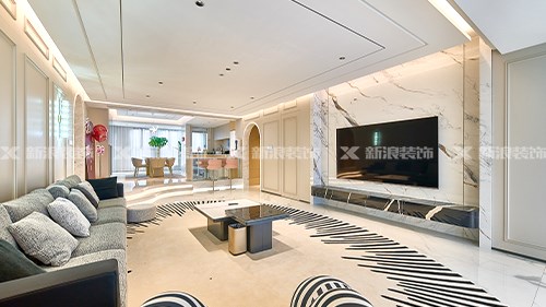 200㎡暖咖現(xiàn)代輕奢大平層，奢而不俗舒適家|長沙全屋整裝